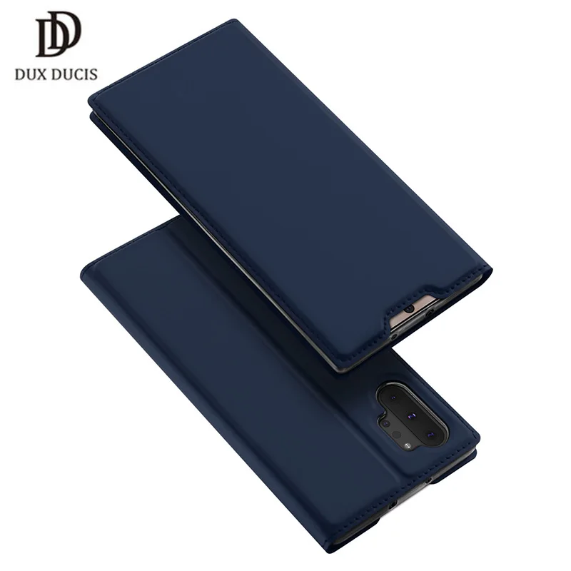Чехол DUX DUCIS для Samsung Galaxy Note 10 Plus кожаный флип кошелек чехол Note10 оболочка