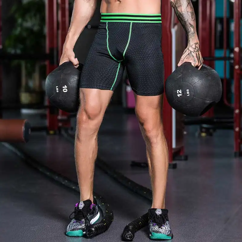 Мужские спортивные быстросохнущие шорты для фитнеса укороченные повседневные