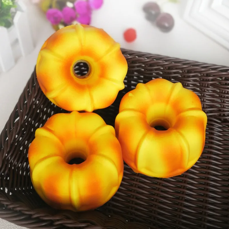 Simulation Fake Bread Hexagonal Big Circle Donut Burger Cake Artificial Food | Дом и сад