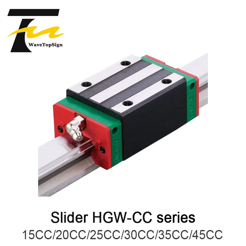 HIWIN линейный направляющий рельсовый слайдер HGW15CC 20CC 25CC 30CC 35CC 45CC