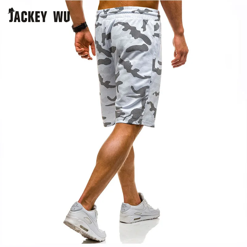 Бренд JACKEYWU бордшорты 2019 модные пляжные шорты с камуфляжным принтом летние