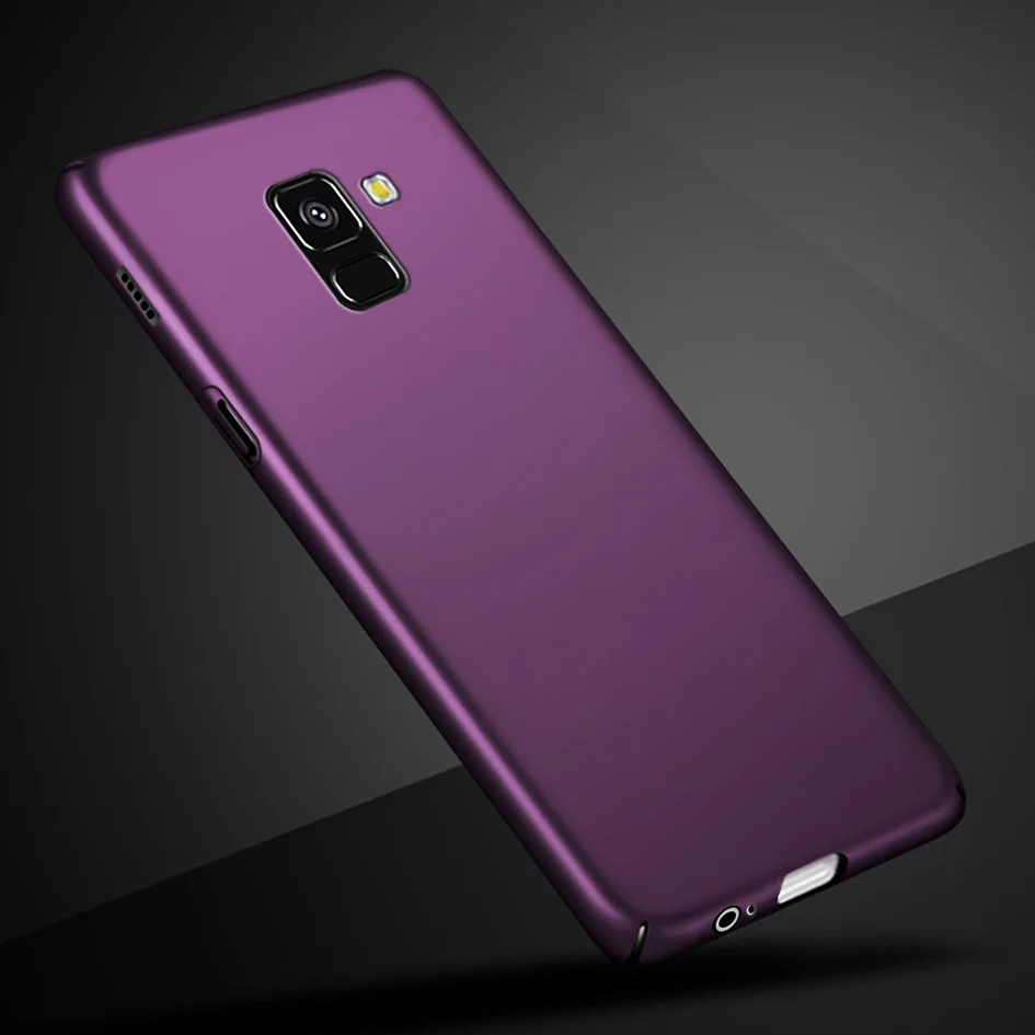 Purple Чехол для Samsung Galaxy A8 A530, Жесткий Чехол для Samsung A8 Plus A730, Роскошный ПК защитный бампер для Galaxy A8 A 8 - Цвет: Purple