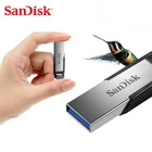 Двойной Флеш-накопитель SanDisk флеш-накопитель USB 3,0 128 Гб 64 ГБ 32 ГБ оперативной памяти, 16 Гб встроенной памяти, ультра талант флеш-накопитель usb флэш-накопители устройства