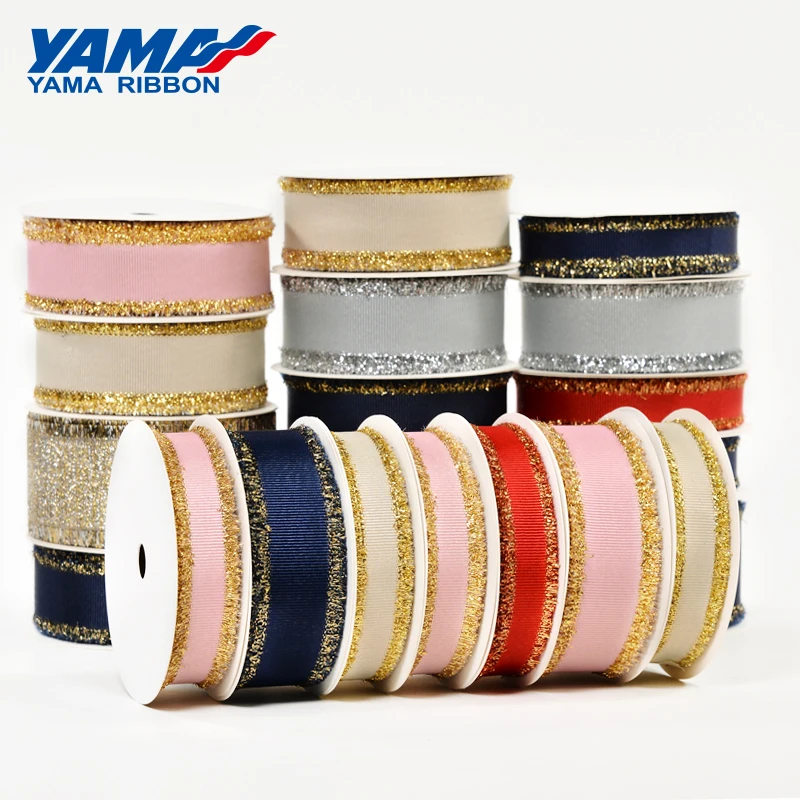 Золотая лента с бахромой YAMA Fashion 5/8 1 1/2 дюйма 16 мм 25 38 6 цветов 100 ярдов/рулон