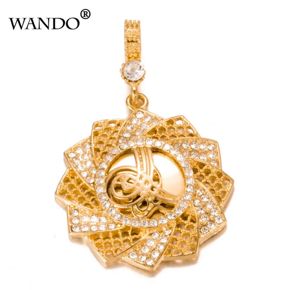 WANDO Новый Эфиопский ожерелье с подсолнухом и кулоны золото Цвет Jewelry в