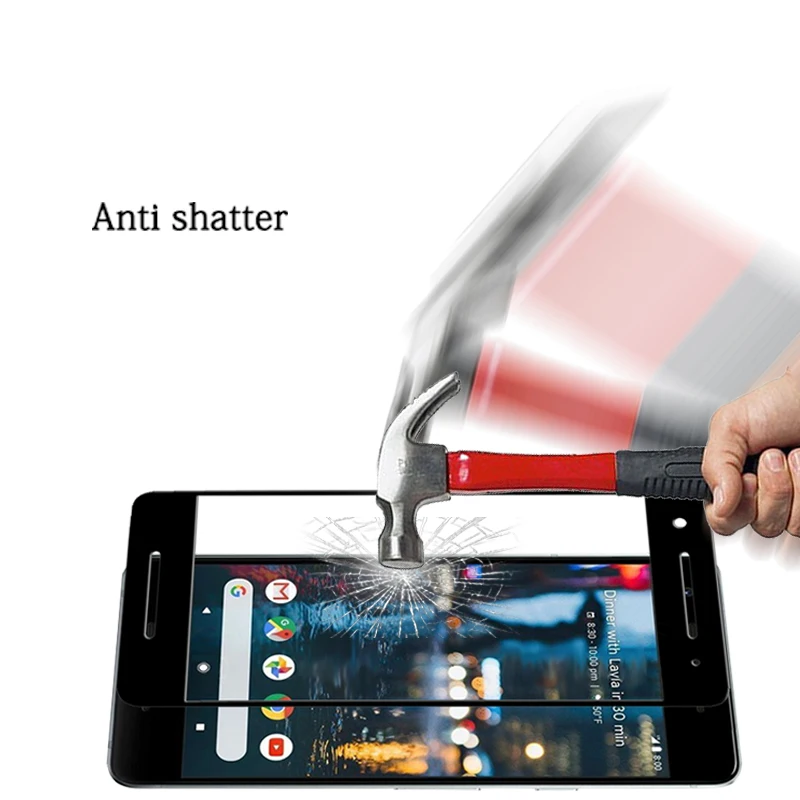 Премиум полное покрытие 3D изогнутые края стеклянная пленка для Google Pixel 2 5 0