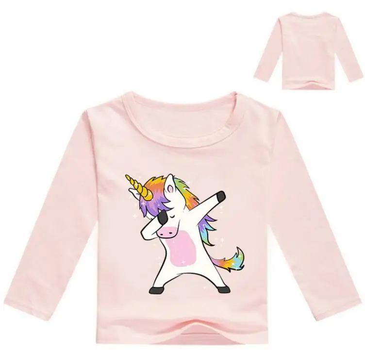 New Children's Set Children's Hoodies+ Pants 2 Pcs Tracksuit Boys And Girls Spring Autumn Unicorn Take Off Gesture Clothing Set - Цвет: style 19