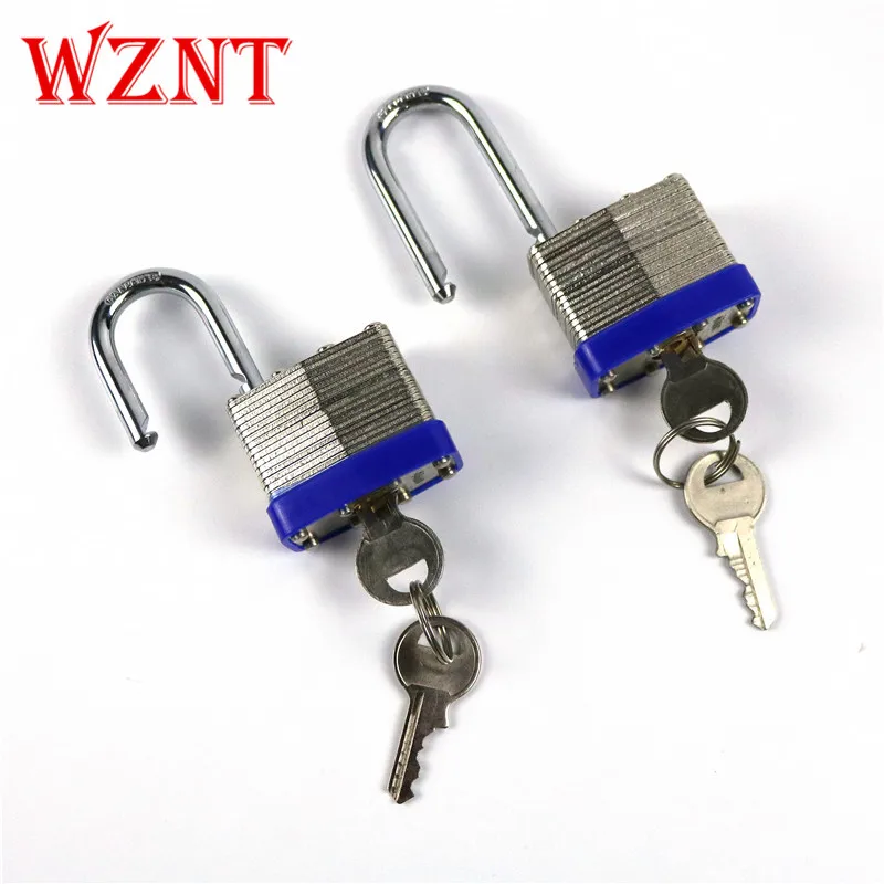 

2PCS free shipping High quality Heavy Duty Steel Safety Laminated padlock with two key