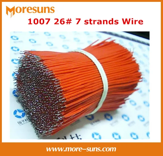 Free shipping 100pcs/lot 100MM electronic wire harness Tin plated copper 1007 26# 7 strand Pink Wiring Harness | Электроника