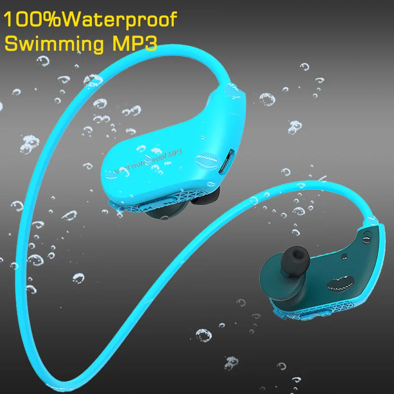 100% оригинальные наушники для плавания IPX8 водонепроницаемые Mp3 плееры с защитой