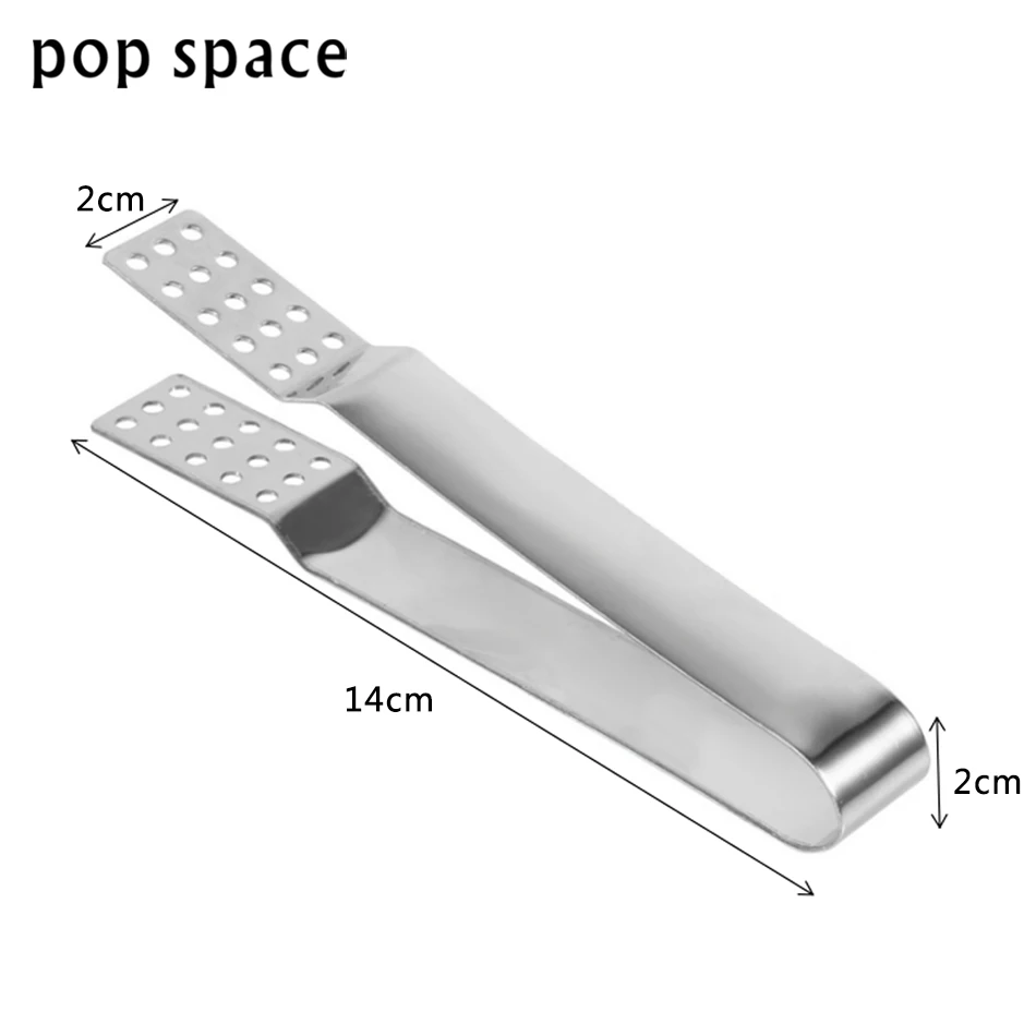 Pop пространство Нержавеющая сталь зажим для чайных пакетиков Ice хлопья прищепки