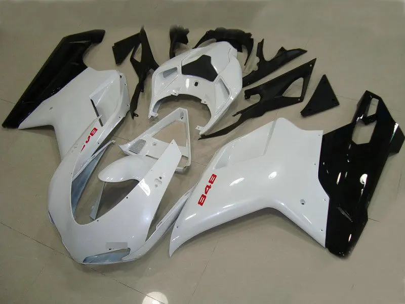 Комплект обтекателей под давлением для DUCATI 1098 1198 848 2007 ducati 2011 07 08 09 11 белый черный
