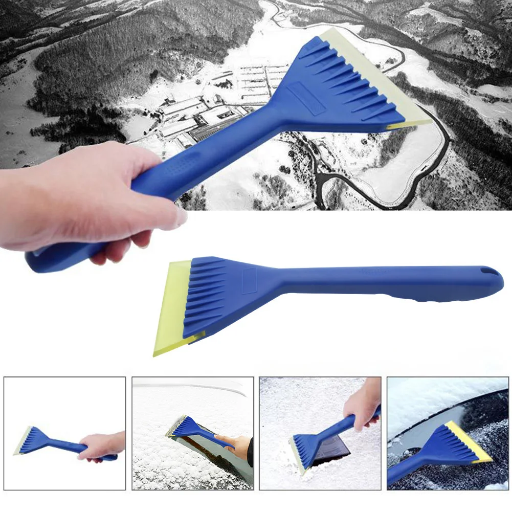 Совок для снега Автоаксессуары Многофункциональный портативный скребок для удаления льда с автомобильного лобового стекла Универсальный очистительный шваброй.