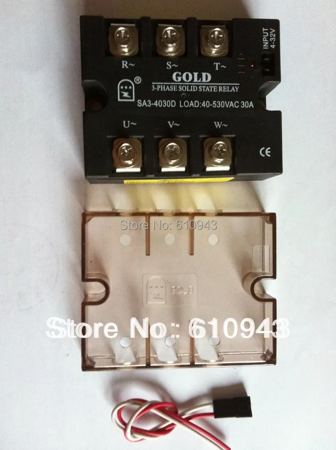 3 фазный выход SA34030D SSR нагрузка 30 А @ 40 ~ 530 В переменного тока Triac без пересечения