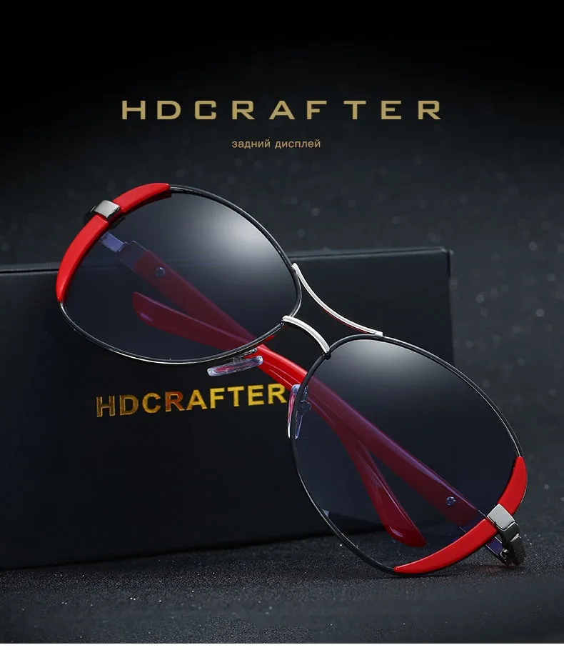 HDCRAFTER Brand New дамская солнцезащитные очки Овальный Женский Óculos Роскошные Открытый Очки Очки Аксессуары Для Женщин