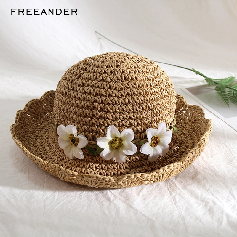 Freeander 2018 новые модные шляпы Fedoras Складная Кепка однотонные пляжные Панамы Шляпа