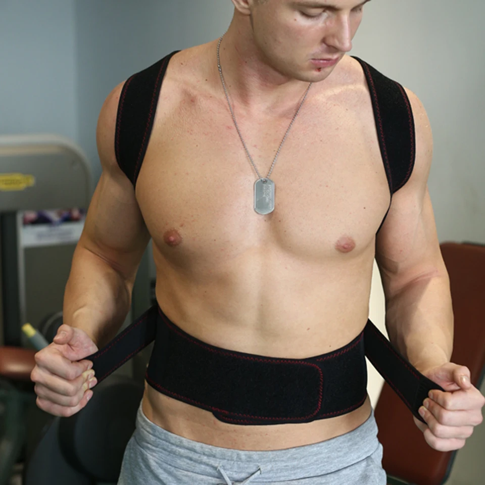Мужской ортопедический поза корсет для коррекции осанки поддерживающий пояс