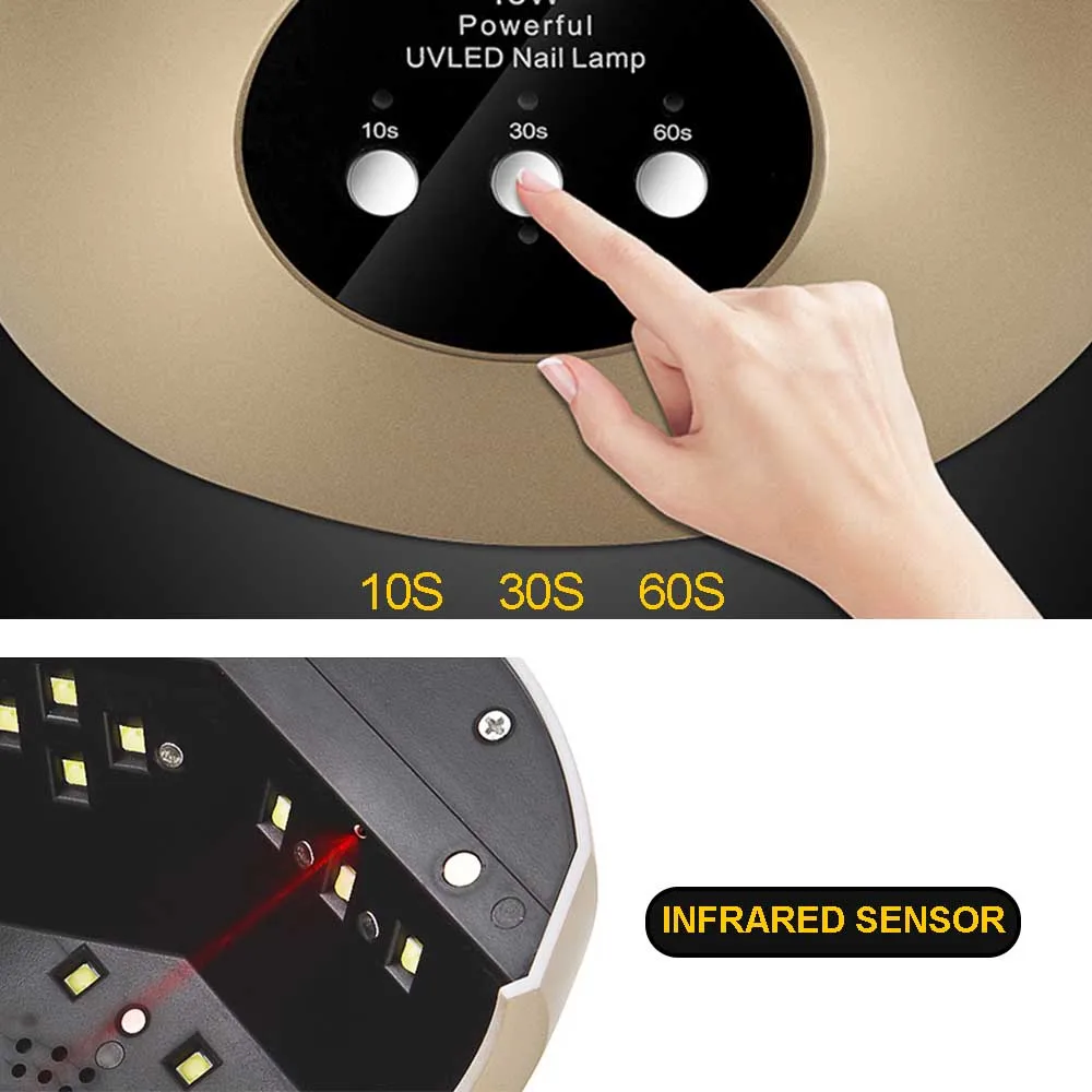 Timistory 48W UV Lamp Gel LED Nail Dryer For Nails All Polish Sensor Sun Led Light Art Manicure Tool | Красота и здоровье