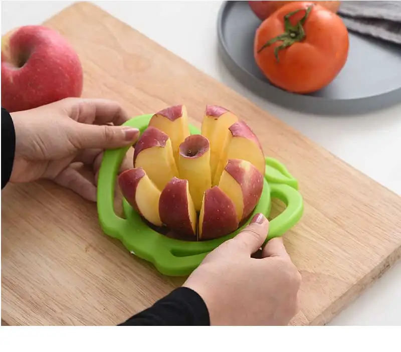 Apple Cutter Slicer Stainless Steel Corer Cutter Remover Pear Divider Fruit Vegetable Tools Kitchen Accessories Cut Pee