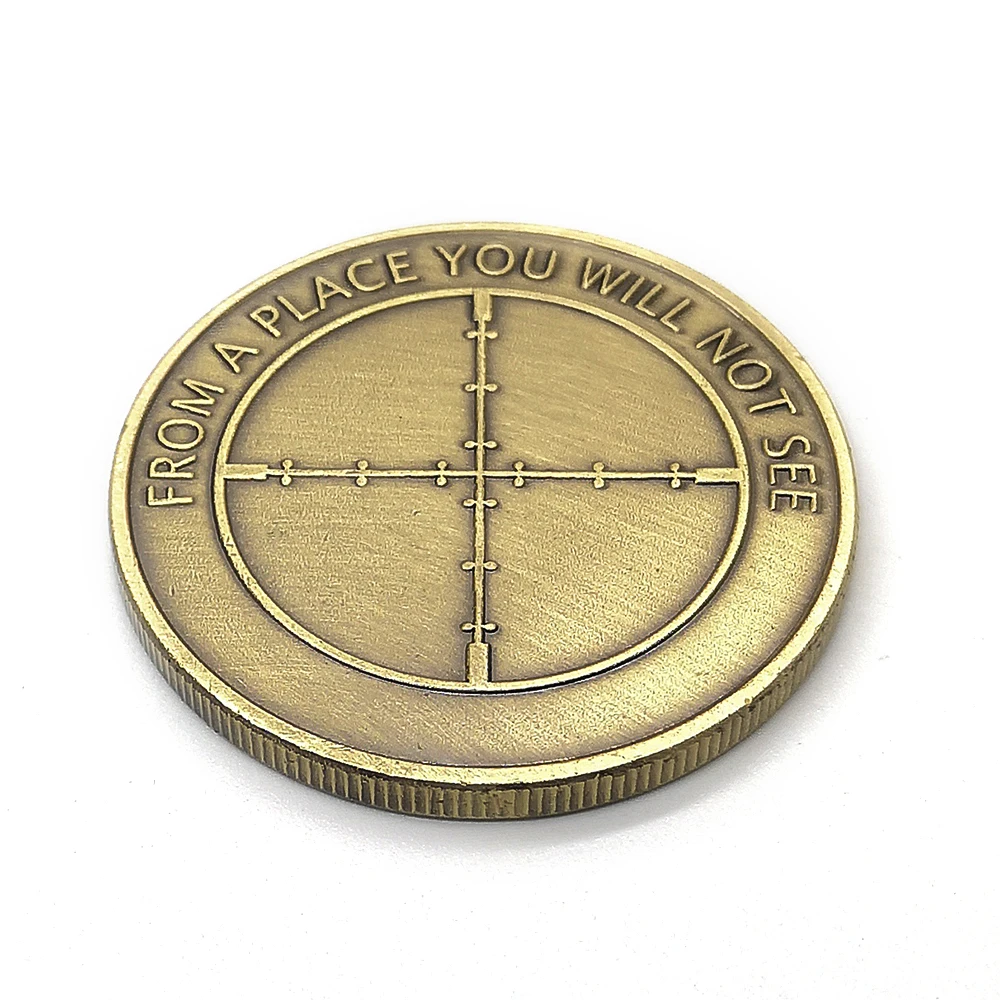 Challenge Coins Sight PUBG Sniper Scope Team медаль сувенирная монета коллекция металлических