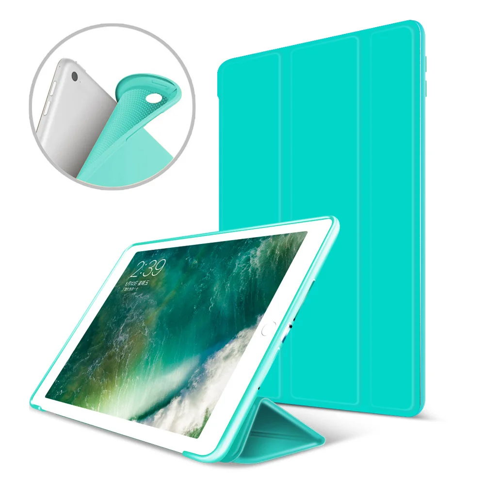 Прозрачный Магнитный чехол для Apple iPad 2/iPad 3/ipad 4 гибкий прорезиненный из ТПУ ipad 2/3/4|