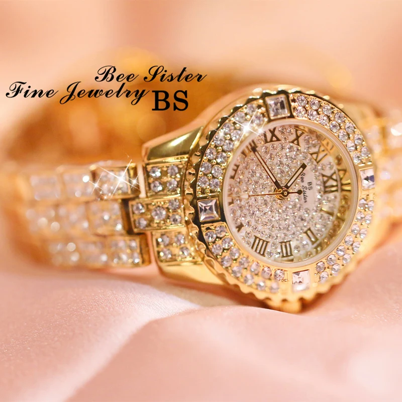Montres femme BS повседневные женские часы брендовые роскошные с бриллиантами Женские