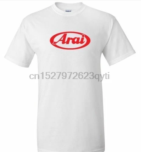 Arai Racing Helmet Красная футболка с логотипом хлопковая белая короткими рукавами S-5XL |