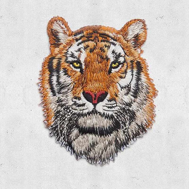 1 шт. вышитые джинсовые нашивки с рисунком тигра|embroidered iron|iron onembroidered iron on |