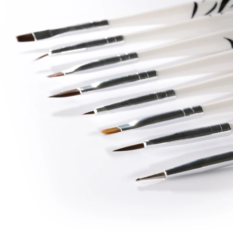 Набор кистей для дизайна ногтей набор УФ геля 8 шт./компл.|nail art brush set|art setnail |