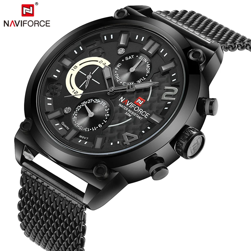 Часы наручные NAVIFORCE Мужские кварцевые брендовые модные спортивные в стиле