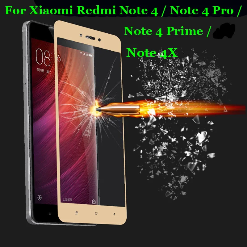 Для Xiaomi Redmi Note4 / Note 4 Pro Prime 4X 5 &quotПолное покрытие закаленное стекло 9H 2.5D Премиум