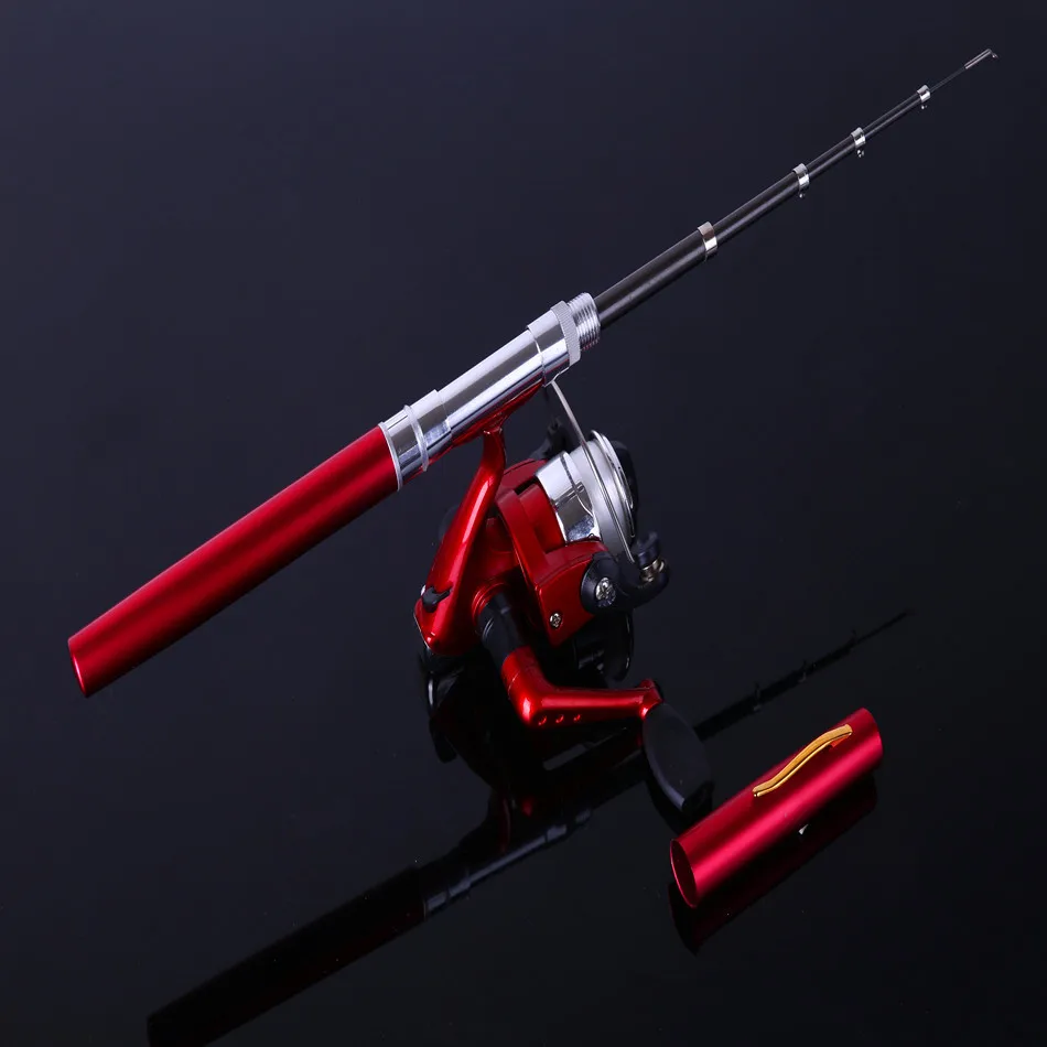 Новый! Мини телескопический лед удочку 96 см портативный алюминиевого сплава