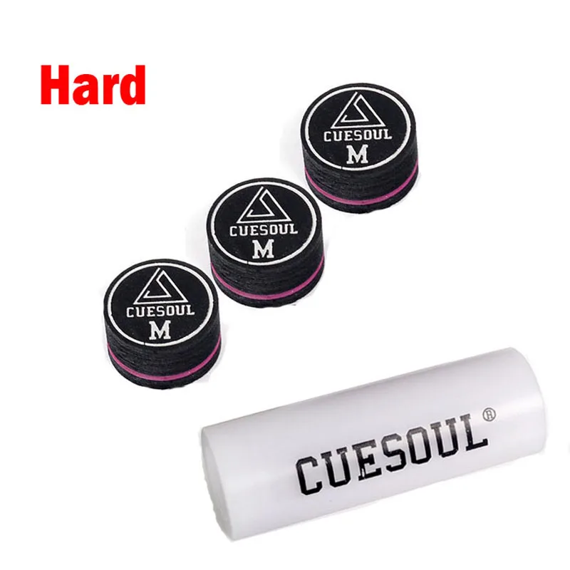 M hard Cuesoul бильярдный Интимные аксессуары 3 шт. кий Совет и Инструменты для Снукер Диаметр 14 мм 9 Слои Запеченный Свинья кожа - Цвет: M hard