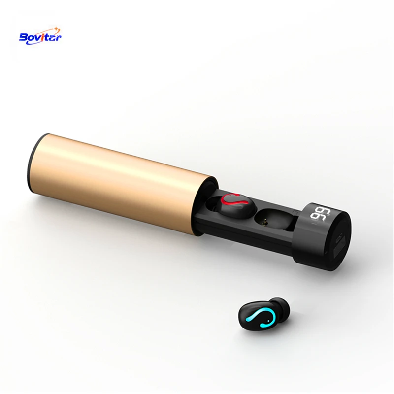 

Bovitar 5.0 Bluetooth Earphone Wireless 3D Stereo Sport Headset With Digital Screen Display For Xiaomi And Other Phone