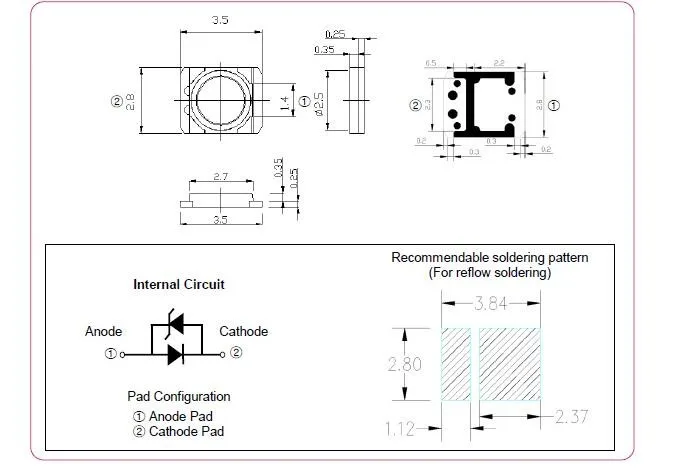 3528 100 шт./лот 2835 3 в SMD LED Бусины 1 Вт LG холодный белый лм для ТВ/ЖК подсветки|2835 smd led
