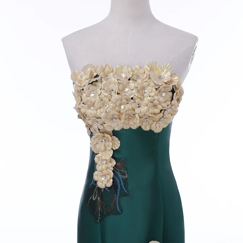 Новое поступление роскошное вечернее платье Vestido de Festa ТРАПЕЦИЕВИДНОЕ атласное