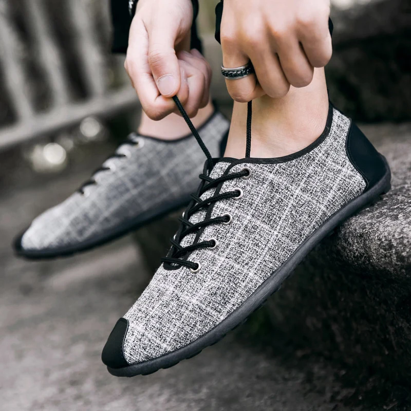 Обувь в горошек Летняя Новинка Дышащая мужская обувь Мужская повседневная с