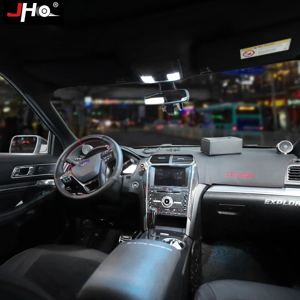 JHO светодиодный светильник лампы для Ford Explorer 2011- 2012 13 14 15 16 17 автомобильные аксессуары номерной знак задний багажник грузовая лампа для чтения