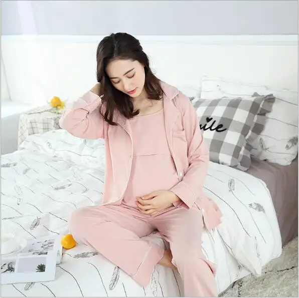 3 шт. пижамы для беременных и кормящих мам|pijama for pregnant women|pregnant pajamasnursing pijamas |