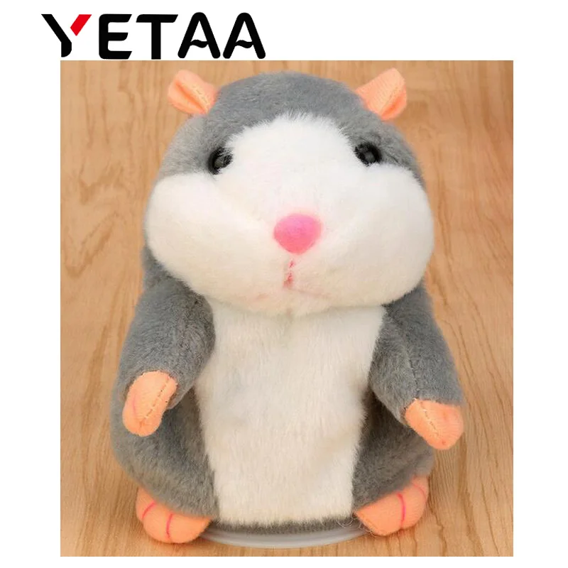 YETAA Sweet Animals Talking Toys for Children Stuffed &amp Plush Cutie Gift Hamster Sweetie Toy Speaking Sound Record Dolls | Игрушки и