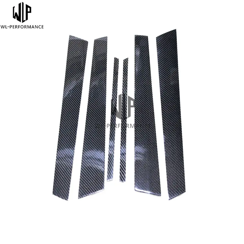 Carbon Fiber Car Window B C Pillars Auto Stickers Trim Covers Styling For mercedes w204 E class GLA GLC Accessories 07-up | Автомобили и