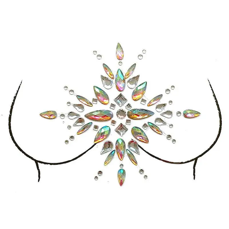 

BellyLady Glitter Jewel Adhesive Sticky Tattoo Sticker Face Chest Rhinestone Wedding Party Body Makeup