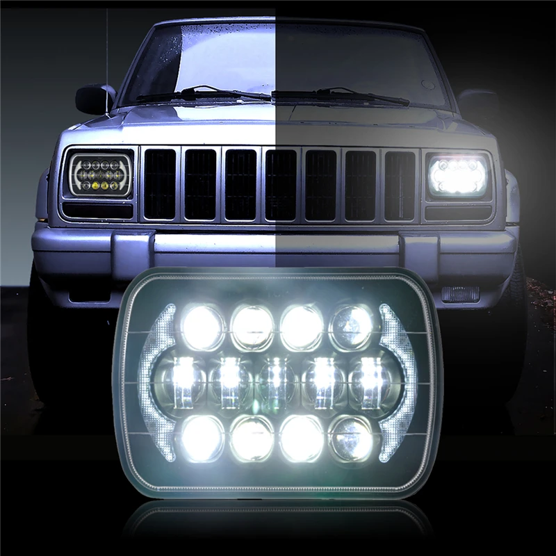Для Jeep Cherokee XJ 7x6 'ɵX7&quot 85 Вт светодиодный проектор фары | Автомобили и