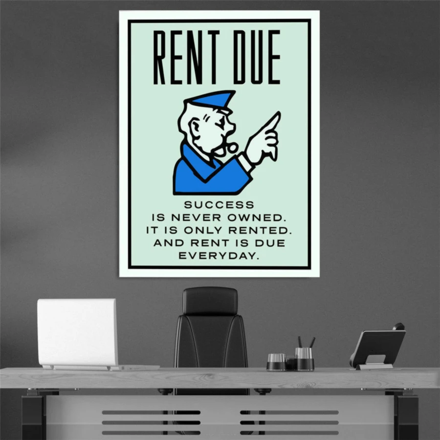 Alec Monopolys Аренда из за HD стены Искусство холст с печатью постера живопись