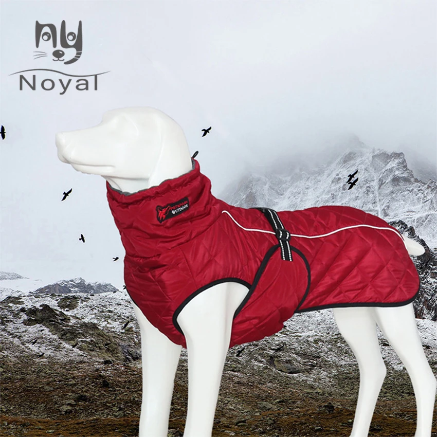 Куртка для собак водонепроницаемая Светоотражающая куртка крупных пород Зимняя