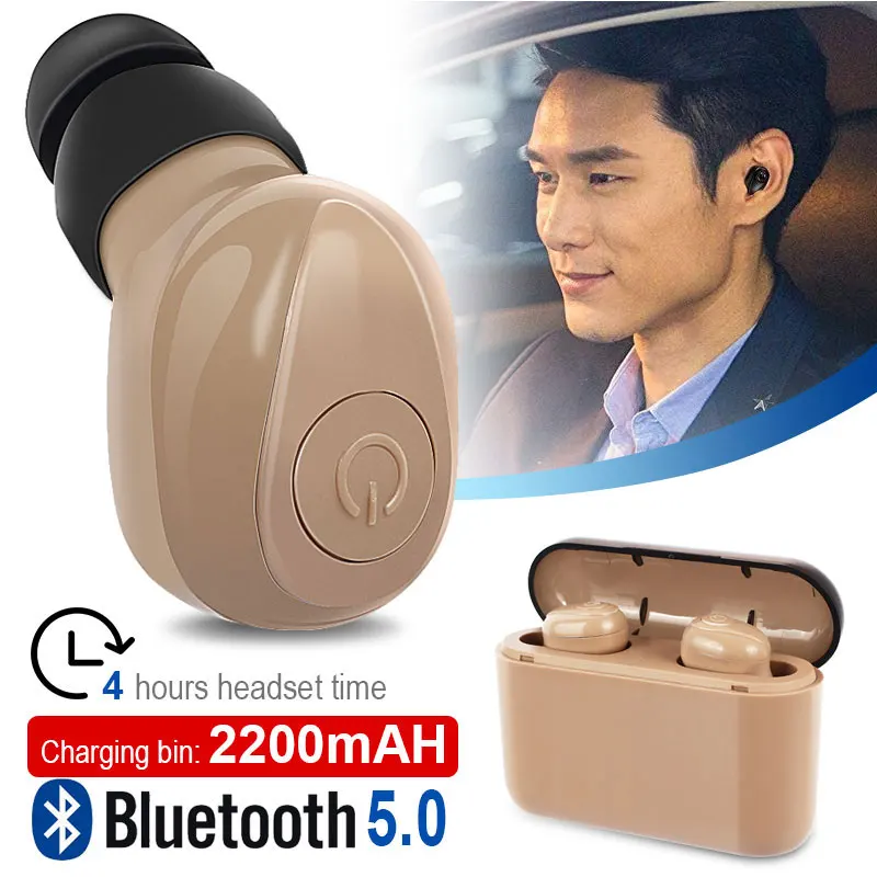 Высокое качество X8S Bluetooth 5 0 наушники TWS Беспроводные с 2200 мАч Зарядное устройство