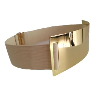 Hot Designer Belts for Woman Gold Silver Brand Belt Classy Elastic ceinture femme 5 color belt ladies Apparel Accessory bg-1368 4