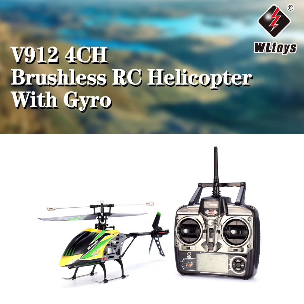 WLtoys V912 летательный аппарат для танцев неба 4CH бесколлекторный р/у вертолет с