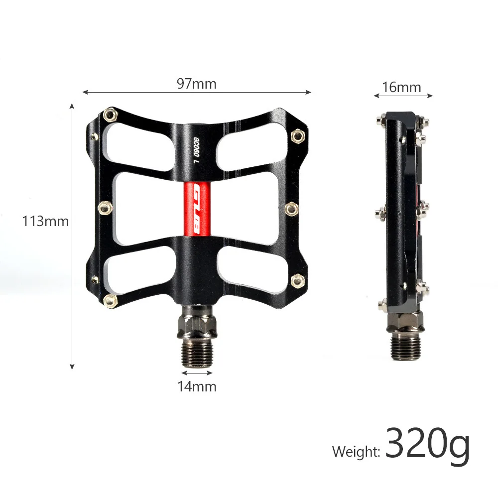 GUB GC 060 педали для велосипеда ультра легкие CNC педаль из алюминиевого сплава BMX MTB