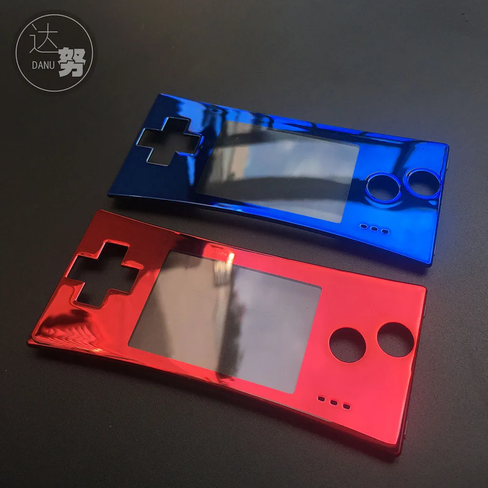Черный, серебристый для Gameboy Micro ЗАМЕНА лицевая панель Крышка для GBM Gameboy Micro system передний чехол